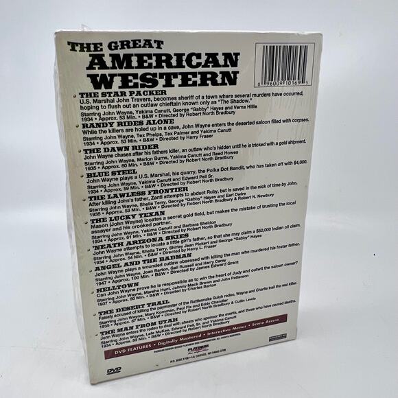 THE GREAT AMERICAN WESTERN - John Wayne - 2 DISCS 11 MOVIES DVD NEW/SEALED - Picture 2 of 4